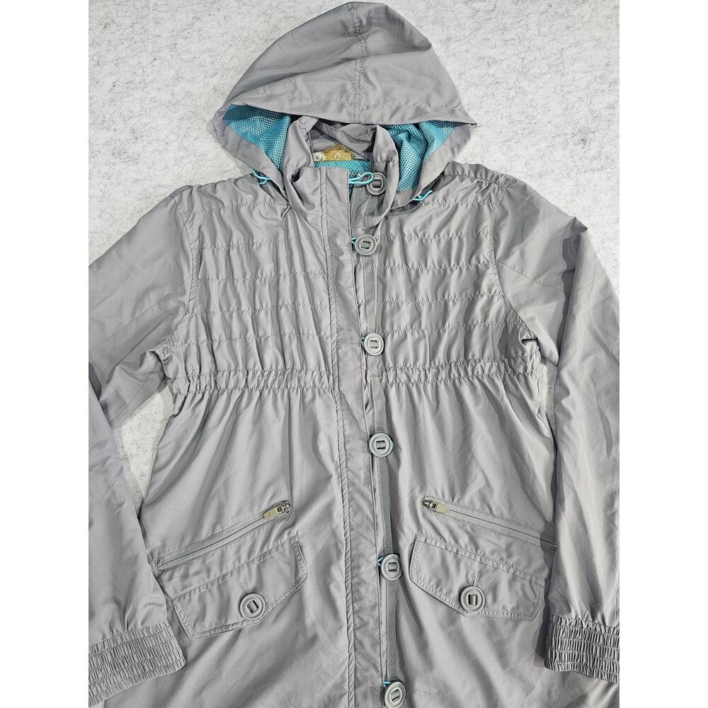 Athleta Shock Cord Anorak Light Weight Women’s Jacket, Hood, Gray, Size S - Picture 8 of 8